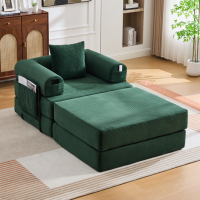 XISRENS Fauteuil De Compression En Velours Côtelé Avec Repose-pieds, Structure Métallique Robuste – Design Ergonomique Et Rembourrage Épais Pour Un Confort Durable. Poche Latérale Et Coussin Inclus, Modulable - Publicité XISRENS Fauteuil De Compression En Velours Côtelé Avec Repose-pieds, Structure Métallique Robuste – Design Ergonomique Et Rembourrage Épais Pour Un Confort Durable. Poche Latérale Et Coussin Inclus, Modulable - Publicité