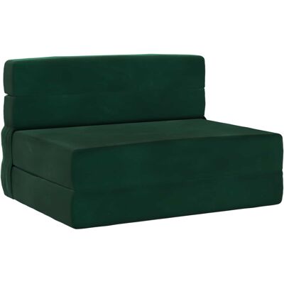 Canapé-lit Pliable Vert Foncé 70 X 72 X 60 Cm Tissu Vidaxl - Publicité Canapé-lit Pliable Vert Foncé 70 X 72 X 60 Cm Tissu Vidaxl - Publicité