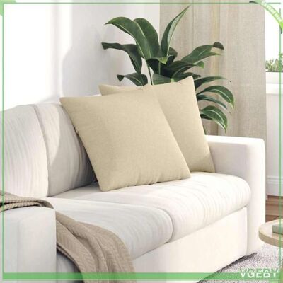 OEM Coussins De Canapé - Abi - Crème - 50 X 50 Cm - Housses Amovibles - Rembourrage Polyester - Publicité OEM Coussins De Canapé - Abi - Crème - 50 X 50 Cm - Housses Amovibles - Rembourrage Polyester - Publicité