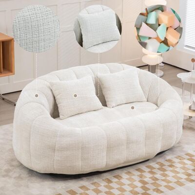 OEM Pouf Poire, Canapé Relax, Fauteuil Confortable Et Résistant, Pouf Poire À Dossier Haut, Canapé Pour Adultes Et Enfants, Intérieur Et Extérieur, Fauteuil Lounge Moelleux D'Appoint (chenille Beige) - Publicité OEM Pouf Poire, Canapé Relax, Fauteuil Confortable Et Résistant, Pouf Poire À Dossier Haut, Canapé Pour Adultes Et Enfants, Intérieur Et Extérieur, Fauteuil Lounge Moelleux D'Appoint (chenille Beige) - Publicité