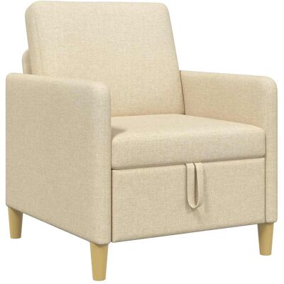 Sofa Avec Rangement Crème 72 X 78 X 87 Cm Polyester Vidaxl - Publicité Sofa Avec Rangement Crème 72 X 78 X 87 Cm Polyester Vidaxl - Publicité