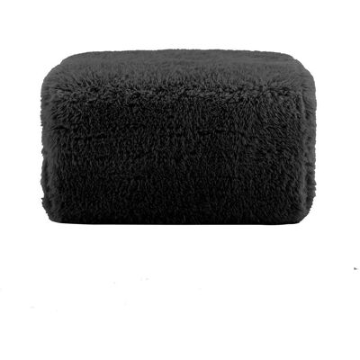 OEM Pouf En Tissu Peluche - Noir - Publicité OEM Pouf En Tissu Peluche - Noir - Publicité