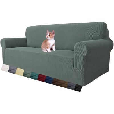 OEM 1 Pièce Housse De Canapé Extensible, Tissu Jacquard Élastique, Antidérapant Avec Mousse, Protection Animaux, Pour Salon 3 Places - Publicité OEM 1 Pièce Housse De Canapé Extensible, Tissu Jacquard Élastique, Antidérapant Avec Mousse, Protection Animaux, Pour Salon 3 Places - Publicité