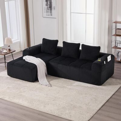 OEM Ce Canapé Compact En Velours Côtelé Est Doux Et Confortable, Et Sa Conception Modulable Le Rend Très Pratique Au Quotidien. Il Est Doté De Poches Latérales Et D'Un Porte-gobelet. Son Confort De Haute - Publicité OEM Ce Canapé Compact En Velours Côtelé Est Doux Et Confortable, Et Sa Conception Modulable Le Rend Très Pratique Au Quotidien. Il Est Doté De Poches Latérales Et D'Un Porte-gobelet. Son Confort De Haute - Publicité
