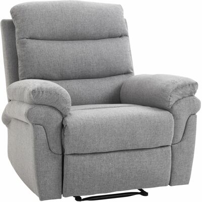 OEM Fauteuil De Relaxation Inclinable Manuel Avec Repose Pied Ajustable Tissu Polyester Aspect Lin Gris Clair Chiné - Publicité OEM Fauteuil De Relaxation Inclinable Manuel Avec Repose Pied Ajustable Tissu Polyester Aspect Lin Gris Clair Chiné - Publicité