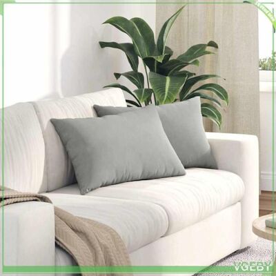 OEM Coussins De Canapé - Abi - 2 Pcs - Gris Clair - 60 X 40 Cm - Housses Amovibles - Publicité OEM Coussins De Canapé - Abi - 2 Pcs - Gris Clair - 60 X 40 Cm - Housses Amovibles - Publicité