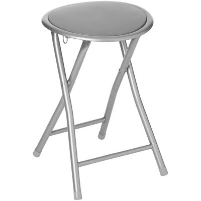 Tabouret Pliant En Pvc "elisa" Atmosphera - Gris - Par 1 - Gris - - Publicité Tabouret Pliant En Pvc "elisa" Atmosphera - Gris - Par 1 - Gris - - Publicité