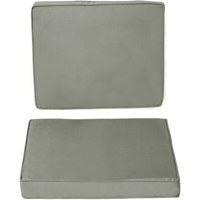 MRTRS Ensemble De 2 Coussins D'Assise, 56 X 52 Cm, Housse En Tissu Avec Fermeture Éclair, Épaisseur 7 Cm, Lavable, Gris Foncé - Publicité MRTRS Ensemble De 2 Coussins D'Assise, 56 X 52 Cm, Housse En Tissu Avec Fermeture Éclair, Épaisseur 7 Cm, Lavable, Gris Foncé - Publicité
