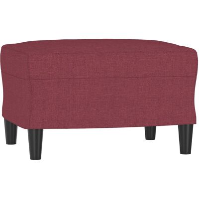DESIGN IN Repose-pied Rouge Bordeaux 60x50x41 Cm Tissu - Publicité DESIGN IN Repose-pied Rouge Bordeaux 60x50x41 Cm Tissu - Publicité