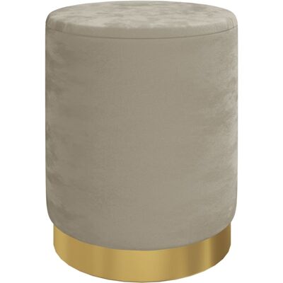 DESIGN IN Tabouret De Rangement Rond Gris Foncé Velours 31 X 37 Cm - Publicité DESIGN IN Tabouret De Rangement Rond Gris Foncé Velours 31 X 37 Cm - Publicité