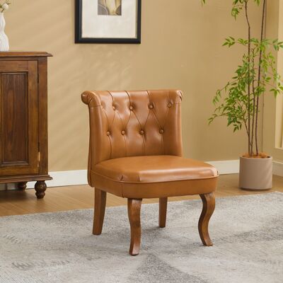 ACKERMAN Fauteuil De Salon En Cuir Véritable Brun Clair, Pieds En Bois De Caoutchouc Massif, Fauteuil Confortable Pour Salon - Publicité ACKERMAN Fauteuil De Salon En Cuir Véritable Brun Clair, Pieds En Bois De Caoutchouc Massif, Fauteuil Confortable Pour Salon - Publicité
