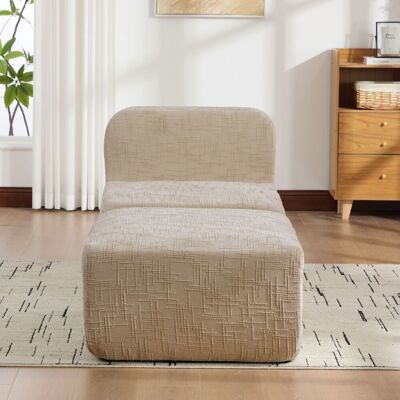 LEMONBEST Canapé Modulable Compressé Kaki Clair En Tissu Chenille, Mousse Haute Résilience 30d, Base Antidérapante - Publicité LEMONBEST Canapé Modulable Compressé Kaki Clair En Tissu Chenille, Mousse Haute Résilience 30d, Base Antidérapante - Publicité