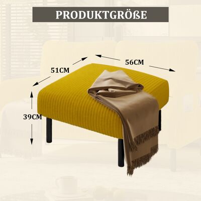 ALLAUVE Tabouret En Velours Premium Avec Structure Métallique – Pouf En Corde Ultra-douce Pour Détente – Idéal Comme Repose-pieds, Table D’appoint Ou Assise – Montage Facile Sans Outil - Publicité ALLAUVE Tabouret En Velours Premium Avec Structure Métallique – Pouf En Corde Ultra-douce Pour Détente – Idéal Comme Repose-pieds, Table D’appoint Ou Assise – Montage Facile Sans Outil - Publicité
