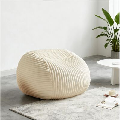 ACKERMAN High-end Beige Adult Bean Bag Chair - Ultra Plush Memory Foam Lounge Sofa And Comfortable Reading Corner Chair, Suitable For Bedroom, Living Room, And Dormitory. Publicité ACKERMAN High-end Beige Adult Bean Bag Chair - Ultra Plush Memory Foam Lounge Sofa And Comfortable Reading Corner Chair, Suitable For Bedroom, Living Room, And Dormitory. Publicité