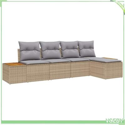 OEM Ensemble De Canapés De Jardin - Fafeicy - Modulaire - Beige - Poly Rotin - Résistant Aux Uv - Publicité OEM Ensemble De Canapés De Jardin - Fafeicy - Modulaire - Beige - Poly Rotin - Résistant Aux Uv - Publicité