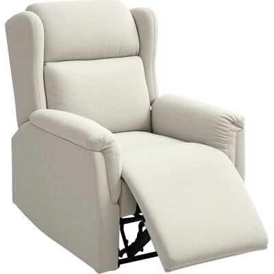 OEM Fauteuil Inclinable, Fauteuil Rembourré Réglable Avec Repose-pieds, Inclinaison À 160°, Aspect Lin, Montage Rapide, Beige - Publicité OEM Fauteuil Inclinable, Fauteuil Rembourré Réglable Avec Repose-pieds, Inclinaison À 160°, Aspect Lin, Montage Rapide, Beige - Publicité