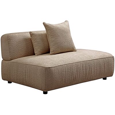 VENTE-UNIQUE Méridienne Droite En Tissu Bouclette Taupe Lelaco - Publicité VENTE-UNIQUE Méridienne Droite En Tissu Bouclette Taupe Lelaco - Publicité