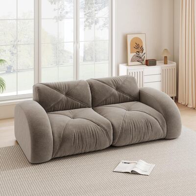 OEM Canapé Sans Structure, Canapé Modulable 2 Places, Mousse Haute Densité 32d, Idéal Pour Le Salon, Revêtement Chenille Confortable, Antidérapant, Livré Monté, Marron - Publicité OEM Canapé Sans Structure, Canapé Modulable 2 Places, Mousse Haute Densité 32d, Idéal Pour Le Salon, Revêtement Chenille Confortable, Antidérapant, Livré Monté, Marron - Publicité