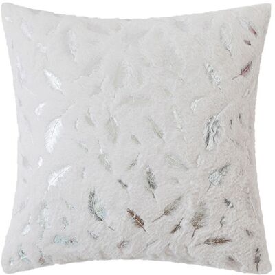 OEM Housses De Coussin En Fausse Fourrure Ivoire De Luxe, 45x50 Cm, Avec Motifs Feuilles Argentées, Décoratives Pour Canapé, Lit, Noël. Publicité OEM Housses De Coussin En Fausse Fourrure Ivoire De Luxe, 45x50 Cm, Avec Motifs Feuilles Argentées, Décoratives Pour Canapé, Lit, Noël. Publicité