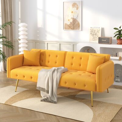 Acavallo Canapé-lit Double Multifonctionnel Avec Fonction Couchage, Dossier Inclinable Et Accoudoirs Réglables Multipositions. Canapé-lit Moderne Pour Salon, Revêtu De Velours. Publicité Acavallo Canapé-lit Double Multifonctionnel Avec Fonction Couchage, Dossier Inclinable Et Accoudoirs Réglables Multipositions. Canapé-lit Moderne Pour Salon, Revêtu De Velours. Publicité