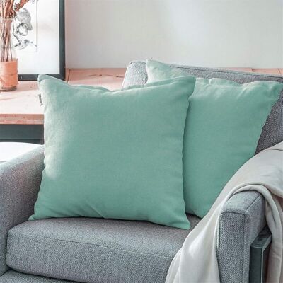 FOGSHIELD Zolginah Housse De Coussin 30x30cm Lot De 2 Décoration Salon Canapé Chambre Bebe Enfant En Chenille Doux Petit Housses Coussins Carré Decoratif Bleu De Couleur Uni Pour Fauteuil De Bureau Scandinave - Publicité FOGSHIELD Zolginah Housse De Coussin 30x30cm Lot De 2 Décoration Salon Canapé Chambre Bebe Enfant En Chenille Doux Petit Housses Coussins Carré Decoratif Bleu De Couleur Uni Pour Fauteuil De Bureau Scandinave - Publicité