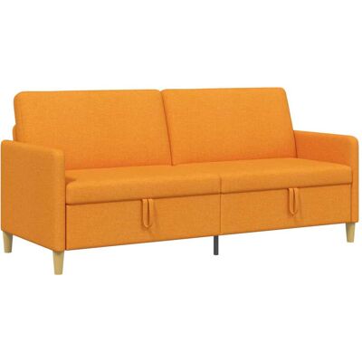 Sofa Avec Rangement Jaune Foncé 192 X 78 X 87 Cm Polyester Vidaxl - Publicité Sofa Avec Rangement Jaune Foncé 192 X 78 X 87 Cm Polyester Vidaxl - Publicité