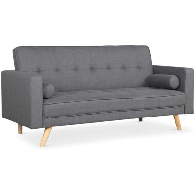 MENZZO Canapé Convertible Clic-clac Scandinave Slow Tissu Gris Foncé - Publicité MENZZO Canapé Convertible Clic-clac Scandinave Slow Tissu Gris Foncé - Publicité
