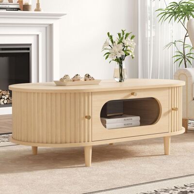 OEM 100 X 50 X 36 Cm Wohnzimmer Couchtisch, Holzfarbe. Kaffeetisch Mit Eine Schubladen, Sofatisch Mit Rolltür, Beistelltisch, Wohnzimmertisch Mit 4 Stützbeinen - Publicité OEM 100 X 50 X 36 Cm Wohnzimmer Couchtisch, Holzfarbe. Kaffeetisch Mit Eine Schubladen, Sofatisch Mit Rolltür, Beistelltisch, Wohnzimmertisch Mit 4 Stützbeinen - Publicité
