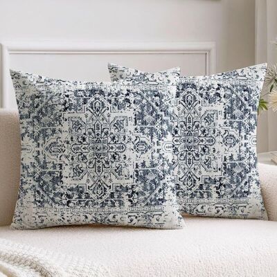 OEM Lot De 2 Housse De Coussin 45x45cm Boho Noir Housse Coussin Rétro Automne Abstrait Housses Coussins Velours Taie Oreiller Boheme Décoratif Pour Chambre À Coucher, Salon, Canapé, Maison - Publicité OEM Lot De 2 Housse De Coussin 45x45cm Boho Noir Housse Coussin Rétro Automne Abstrait Housses Coussins Velours Taie Oreiller Boheme Décoratif Pour Chambre À Coucher, Salon, Canapé, Maison - Publicité