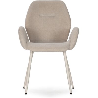 CASANOVA PARIS Simon - Lot De 2 Fauteuils Pieds En Métal Noir Beige - Publicité CASANOVA PARIS Simon - Lot De 2 Fauteuils Pieds En Métal Noir Beige - Publicité