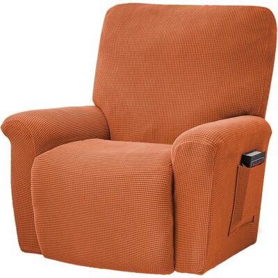 HERUSI Ensemble De 4 Housses Extensibles Pour Fauteuil Tv, Fauteuil, Chaise Berçante, Fauteuil Inclinable. Publicité HERUSI Ensemble De 4 Housses Extensibles Pour Fauteuil Tv, Fauteuil, Chaise Berçante, Fauteuil Inclinable. Publicité
