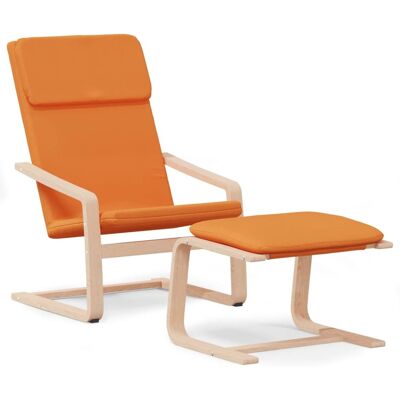Maison Exclusive - Chaise De Relaxation Avec Repose-pied Jaune Foncé Tissu - Publicité Maison Exclusive - Chaise De Relaxation Avec Repose-pied Jaune Foncé Tissu - Publicité