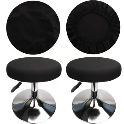 Melissa Housse Tabouret Rond Housse Tabouret De Bar, Tissu De Luxe, Diamètre 30cm, Extensible, Infroissable, Lavable Et Anti-poussière (2 Pièces Noir) - Publicité Melissa Housse Tabouret Rond Housse Tabouret De Bar, Tissu De Luxe, Diamètre 30cm, Extensible, Infroissable, Lavable Et Anti-poussière (2 Pièces Noir) - Publicité
