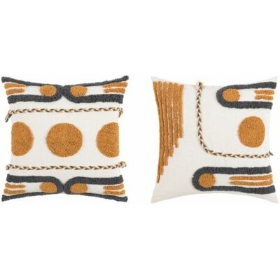 SANS MARQUE Lot De 2 Housses De Coussin 45 X 45 Cm Triumph Touffeté Carré En Toile Bohème Housse De Coussin Canapé Décoration Pour Maison, Canapé, Chambre, Salon, Bureau - Publicité SANS MARQUE Lot De 2 Housses De Coussin 45 X 45 Cm Triumph Touffeté Carré En Toile Bohème Housse De Coussin Canapé Décoration Pour Maison, Canapé, Chambre, Salon, Bureau - Publicité