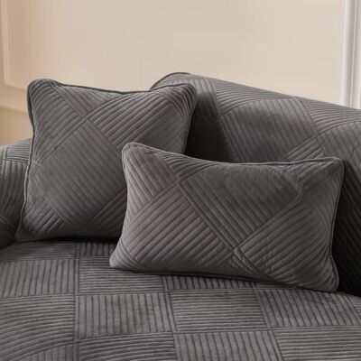 OEM 1 Housse De Canapé, Tissu Flanelle, Antidérapante, Gris Foncé, Salon - Publicité OEM 1 Housse De Canapé, Tissu Flanelle, Antidérapante, Gris Foncé, Salon - Publicité