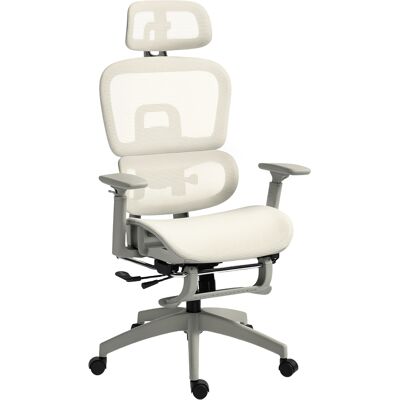 OEM Chaise De Bureau Ergonomique En Maille, Fauteuil De Bureau Inclinable, Accoudoirs 3d, Appui-tête Réglable, Beige - Publicité OEM Chaise De Bureau Ergonomique En Maille, Fauteuil De Bureau Inclinable, Accoudoirs 3d, Appui-tête Réglable, Beige - Publicité