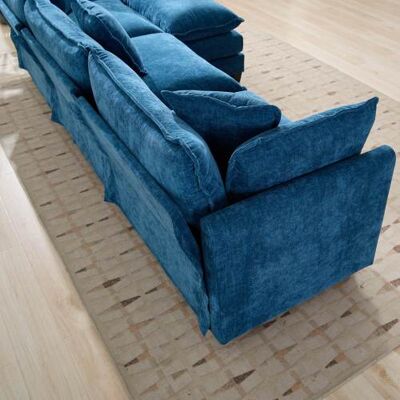 Acavallo Fauteuil Une Place (pouf Non Inclus) — Fauteuil D'Angle Moderne, Idéal Pour Salons, Chambres Et Appartements — Rembourrage Confortable À Double Épaisseur — Tissu En Chenille Respirant - Publicité Acavallo Fauteuil Une Place (pouf Non Inclus) — Fauteuil D'Angle Moderne, Idéal Pour Salons, Chambres Et Appartements — Rembourrage Confortable À Double Épaisseur — Tissu En Chenille Respirant - Publicité