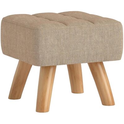 OEM Repose Pied Salon Ottoman Siège Rembourré En Tissu Avec Pieds En Bois 27 X 27 X 26 Cm Marron Clair En Bois Massif Solide Et Élégant Facile À Assembler Avec Instructions Incluses - Publicité OEM Repose Pied Salon Ottoman Siège Rembourré En Tissu Avec Pieds En Bois 27 X 27 X 26 Cm Marron Clair En Bois Massif Solide Et Élégant Facile À Assembler Avec Instructions Incluses - Publicité