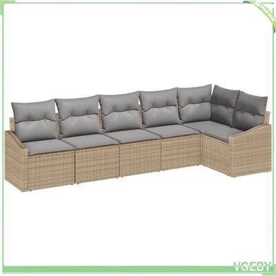 OEM Ensemble De Canapés - Fafeicy - Modulaire - Beige - Polyrotin - 6 Places - Publicité OEM Ensemble De Canapés - Fafeicy - Modulaire - Beige - Polyrotin - 6 Places - Publicité