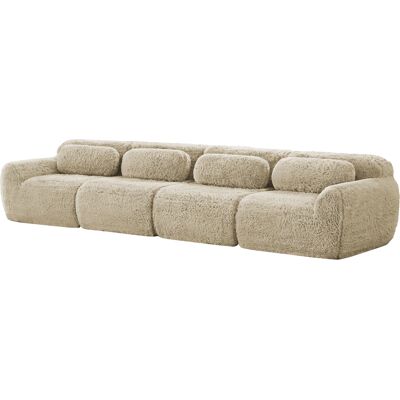 CAPSKA Caizicanapé 4 Places En Tissu Peluche Premium, Combinaison Multiple, Base Antidérapante, Avec Coussin. Soutien Ergonomique, Mousse Haute Élasticité, Adapté Au Salon Et À La Chambre, Kaki Clair - Publicité CAPSKA Caizicanapé 4 Places En Tissu Peluche Premium, Combinaison Multiple, Base Antidérapante, Avec Coussin. Soutien Ergonomique, Mousse Haute Élasticité, Adapté Au Salon Et À La Chambre, Kaki Clair - Publicité