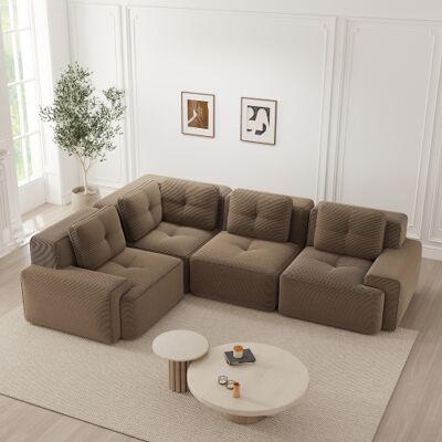 OEM Canapé De Bureau Sans Structure, En Tissu Velours Côtelé Doux Et Confortable, Assise Profonde, Aucun Assemblage Requis. Publicité OEM Canapé De Bureau Sans Structure, En Tissu Velours Côtelé Doux Et Confortable, Assise Profonde, Aucun Assemblage Requis. Publicité