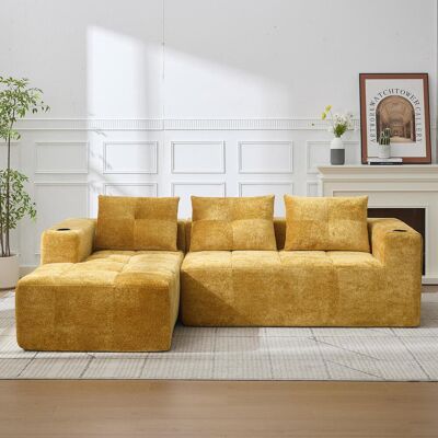 OEM Ce Canapé D'Angle En Forme De L De 258 Cm De Large, Entièrement Compressé À Sa Largeur D'Origine, Est Livré Avec Trois Coussins : Classiques, Simples Et Confortables, - Publicité OEM Ce Canapé D'Angle En Forme De L De 258 Cm De Large, Entièrement Compressé À Sa Largeur D'Origine, Est Livré Avec Trois Coussins : Classiques, Simples Et Confortables, - Publicité