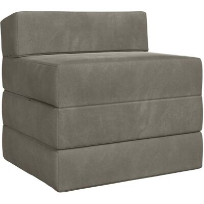 Canapé-lit Pliable Gris Clair 200 X 70 X 15 Cm Velours Vidaxl - Publicité Canapé-lit Pliable Gris Clair 200 X 70 X 15 Cm Velours Vidaxl - Publicité