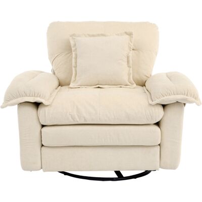 ALMASTORE Fauteuil Pivotant Chenille À 360° Format Oversize Pour La Lecture – Fauteuil D'Appoint Confortable Avec Coussin De Soutien, Siège Rembourré Individuel Pour Chambre, Salon Et Chambre D'Enfant - Publicité ALMASTORE Fauteuil Pivotant Chenille À 360° Format Oversize Pour La Lecture – Fauteuil D'Appoint Confortable Avec Coussin De Soutien, Siège Rembourré Individuel Pour Chambre, Salon Et Chambre D'Enfant - Publicité