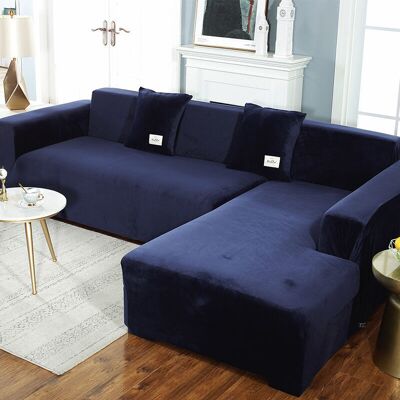Scotch Housse De Canapé D'Angle Avec Accoudoirs Housse De Canapé Canapé De Protection Extensible En Forme De L (canapé D'Angle En Forme De L, Veuillez Acheter Deux Pièces)-navy Single 90-140cm - Publicité Scotch Housse De Canapé D'Angle Avec Accoudoirs Housse De Canapé Canapé De Protection Extensible En Forme De L (canapé D'Angle En Forme De L, Veuillez Acheter Deux Pièces)-navy Single 90-140cm - Publicité
