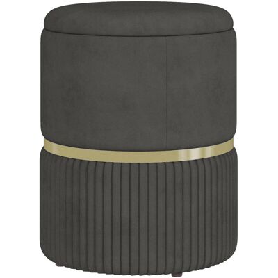 OEM Pouf De Rangement (charge Max. : 120 Kg) — Idéal Pour Le Salon, L'Entrée Et La Chambre — Polyester — 36 X 36 X 44 Cm — Gris - Publicité OEM Pouf De Rangement (charge Max. : 120 Kg) — Idéal Pour Le Salon, L'Entrée Et La Chambre — Polyester — 36 X 36 X 44 Cm — Gris - Publicité