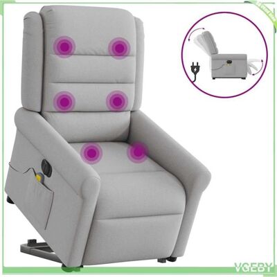 OEM Fauteuil Inclinable De Massage Électrique - Faf7291712427732 - Gris Nuage - 6 Points - Levage Électrique - Publicité OEM Fauteuil Inclinable De Massage Électrique - Faf7291712427732 - Gris Nuage - 6 Points - Levage Électrique - Publicité