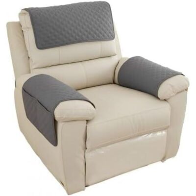 OEM Housse D'Accoudoir De Canapé, Imperméable Housse D'Appui-tête Pour Accoudoir, Housse De Fauteuil Antidérapante Matelassée, Protection De Meubles Avec Poches (gris Foncé) - Publicité OEM Housse D'Accoudoir De Canapé, Imperméable Housse D'Appui-tête Pour Accoudoir, Housse De Fauteuil Antidérapante Matelassée, Protection De Meubles Avec Poches (gris Foncé) - Publicité