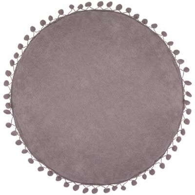 Coussin Rond Pompons Diamètre 40 Cm Atmosphera - Rose - Rose - - Publicité Coussin Rond Pompons Diamètre 40 Cm Atmosphera - Rose - Rose - - Publicité
