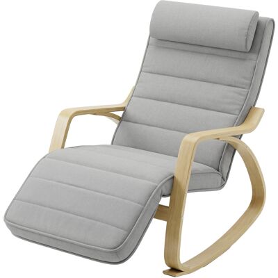 YUDO Fauteuil À Bascule Avec Massage, Chauffage, Appui-tête Et Repose-pieds, Revêtement En Velours, Siège Relax, Gris Clair - Publicité YUDO Fauteuil À Bascule Avec Massage, Chauffage, Appui-tête Et Repose-pieds, Revêtement En Velours, Siège Relax, Gris Clair - Publicité